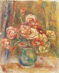 Vaas met rozen, 1890-1900